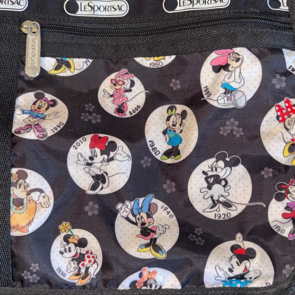 EUC LeSportsac Disney Minnie Mouse Deluxe Everyday Bag in the "Celebrate M - Picture 4 of 16